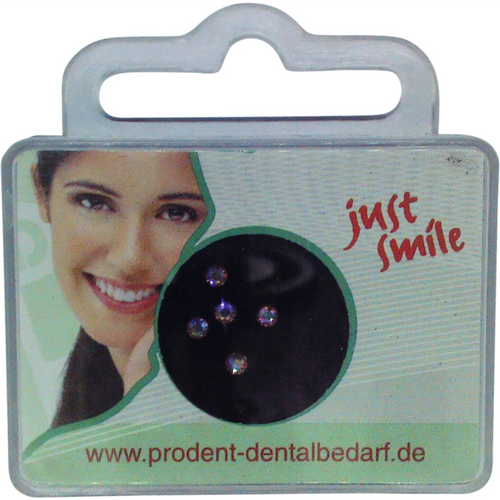 prodental Jewels tannsmykke 5 stk. regnbue, 2 mm