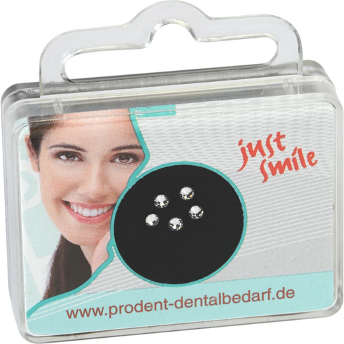 prodental Jewels tannsmykke 5 stk. hvit, 2 mm