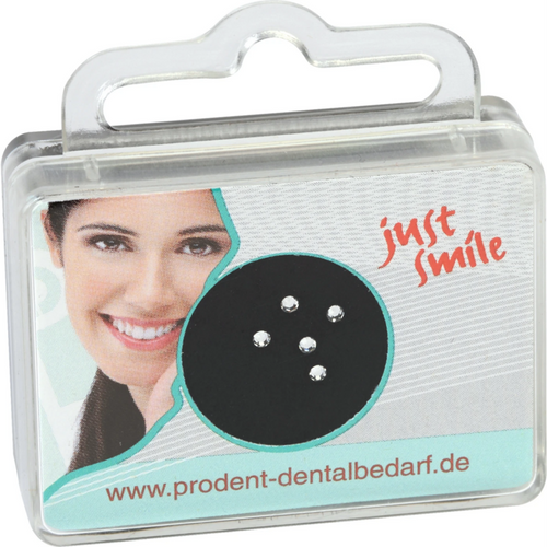 prodental Jewels tannsmykke 5 stk. hvit, 1,8 mm