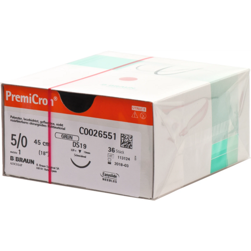 PremiCron 36 stk grønn DS19, 45 cm, USP5/0