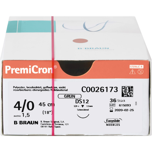 PremiCron 36 stk. grønn DS12, 45 cm, USP4/0