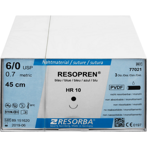 RESOPREN 36 stk blå, 45 cm, HR10, USP 6/0