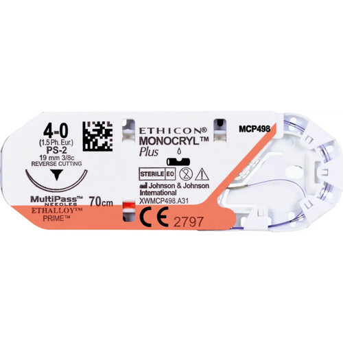 MONOCRYL PLUS 36 stk. fiolett, 70 cm, TF PLUS, USP 6-0, tykkelse 0,7