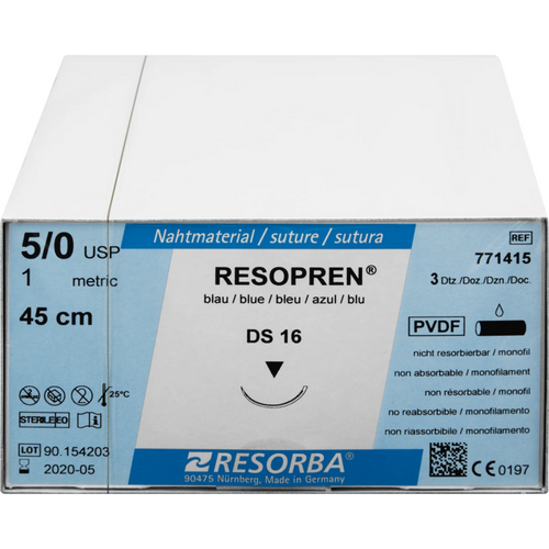 RESOPREN 36 stk. blå, 45 cm, DS16, USP 5/0