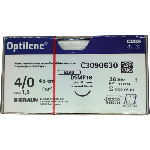 Optilene 36 stk. 45 cm, USP 4/0, DSMP16