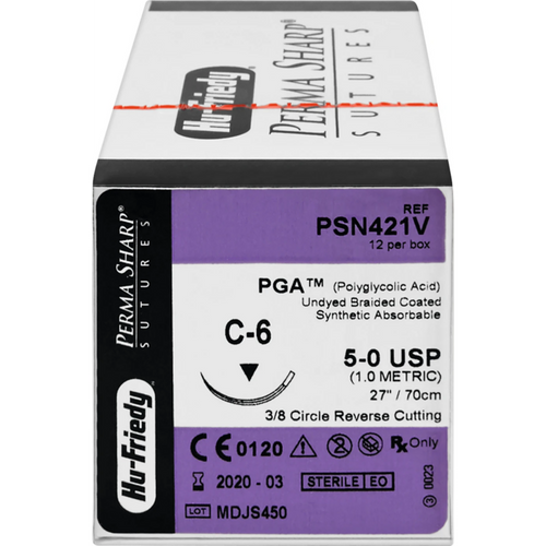 Sutur 12 stk PGA 5-OA/C-6, ufarget
