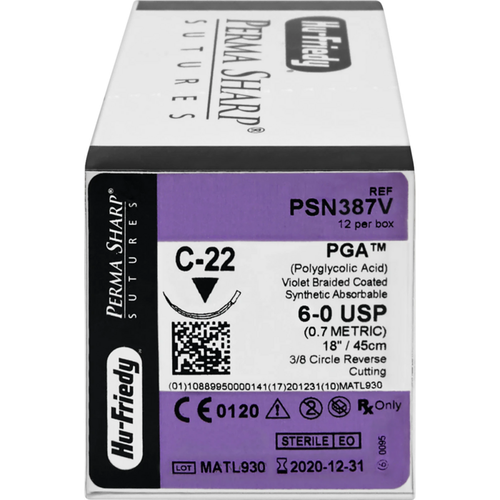 Sutur 12 stk PGA 6-OA/C-22
