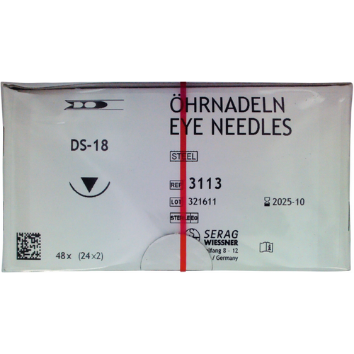 Spring eye nåler 48 stk DS-18 sterile