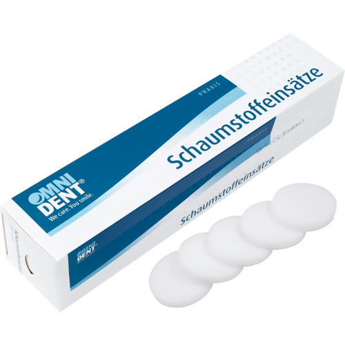 Skuminnlegg 25 stk. Ø 65 mm, høyde 10 mm