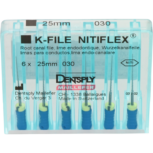 NiTiflex filer 6 stk. 25 mm ISO 030