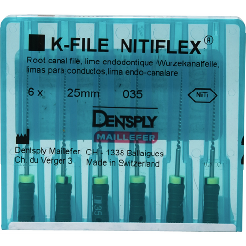 NiTiflex filer 6 stk. 25 mm ISO 035