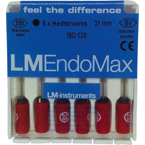 EndoMax Hedstrøm filer 6 stk. 31 mm ISO 025