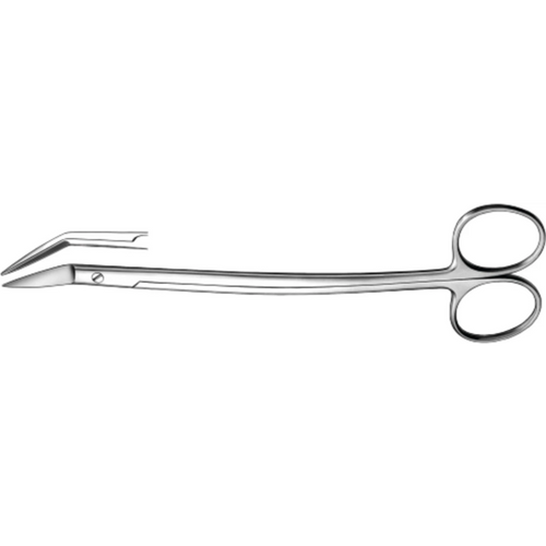 Tannkjøttsaks Dean stk. 857, 170 mm, bøyd
