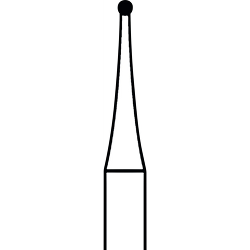 Stålbor 1 5 stk. RA, fasong 001, kule, ISO 009