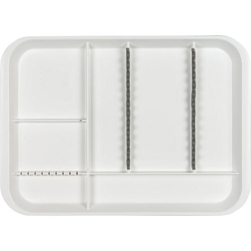 B-Lok Tray stk. brett 34 x 24,5 x 2,2 cm, med hvit inndeling