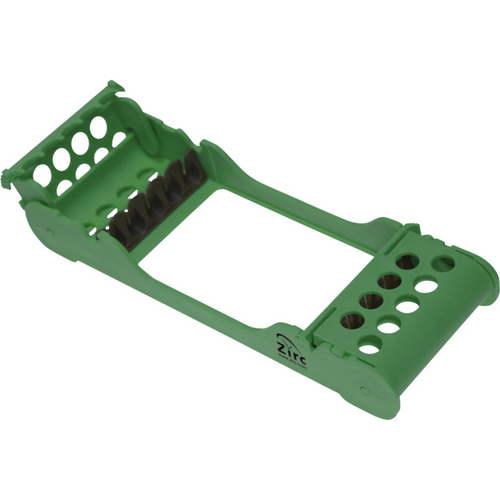 E-Z Jett kassett stk. 20,2 x 9,7 x 3 cm, for 5 instrumenter grønn