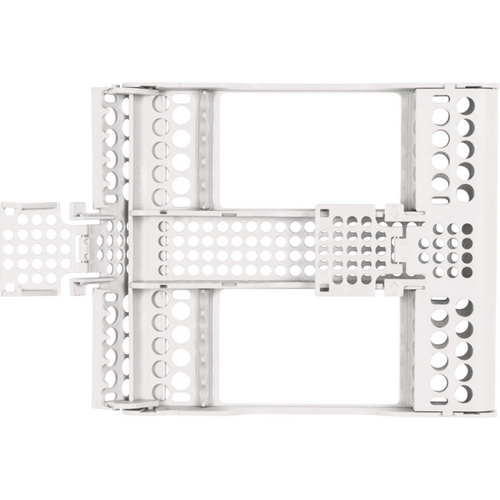 E-Z Jett kassett stk. 20,2 x 17,9 x 3 cm, for 10 instrumenter hvit