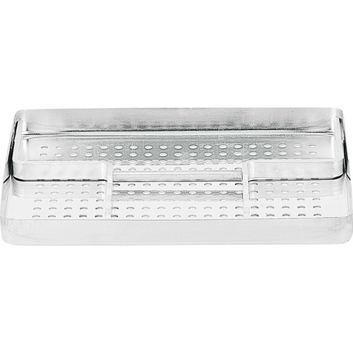 Brettbase stk. rustfritt stål 183 x 142 x 17 mm, perforert