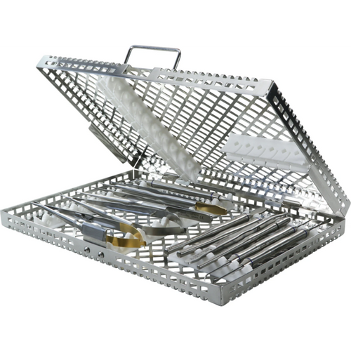 Steri-Wash brett stk. 280 x 190 x 34 mm hvit silikon, til 15-20 instrumenter