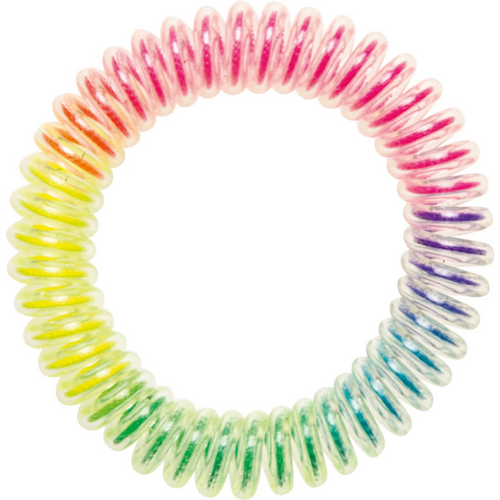 Armbånd hårstrikk 48 regnbuegummistrikk