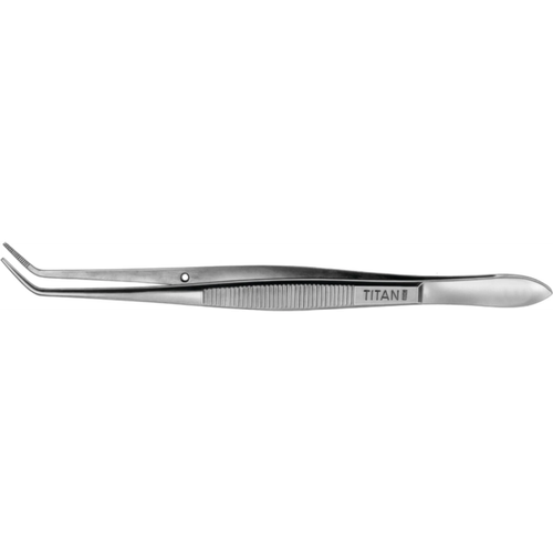 Titanium pinsett stk. 150 mm, rett, rillet