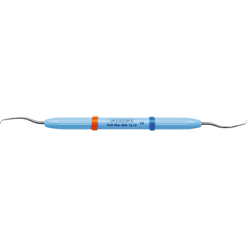 LM DuraGradeMAX Mini Gracey stk. Figur 12/13, mesial-distal, lyseblå, LM-ErgoNorm skaft