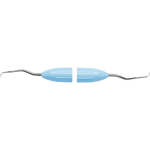 LM DuraGradeMAX Gracey stk. Figur 13/14, distal, premolarer/molarer, lyseblå, LM-ErgoMax skaft