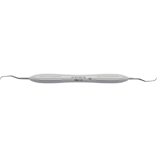 LM DuraGradeMAX Gracey stk. Figur 1/2, anterior/premolar, grå, LM-ErgoMax skaft