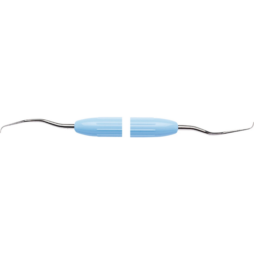 LM DuraGradeMAX Mini Gracey stk. Figur 13/14, distal, premolarer/molarer, lyseblå, LM-ErgoNorm håndtak