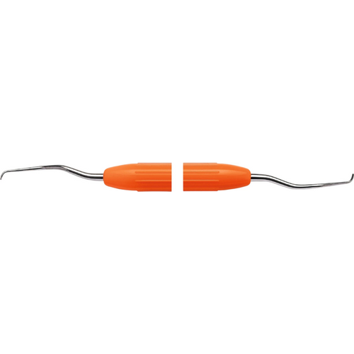 LM DuraGradeMAX Mini Gracey stk. Figur 11/12, mesial, premolar/molar, oransje, LM-ErgoNorm håndtak
