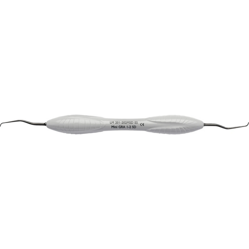 LM Sharp Diamond Mini Gracey stk. figur 1/2, anterior/premolar, grå, LM-ErgoSense skaft
