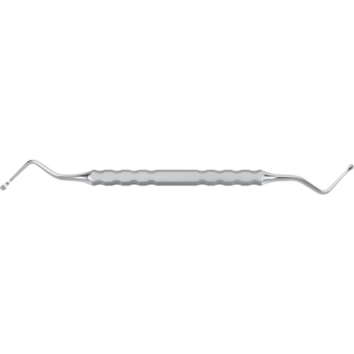 Curette Lucas stk. 17,5 cm, Ø 3 mm, sagtannet, dobbeltendet