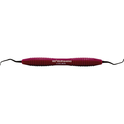 KKD COLOR durasharp universal kurette stk. Figur 2R/2L, lilla, med ergonomisk silikonhåndtak
