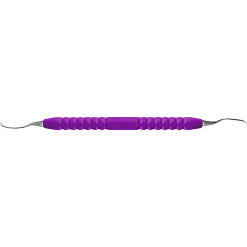Ti curspecial Gracey stk. Figur 11/12, mesial, premolarer, molarer, dobbelvinklet, titanspisser, fiolett