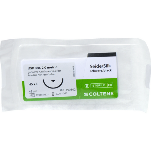 roeko Sintraumal 12 stk., silke, svart, HS 25, Metrisk 2,0, USP 3/0
