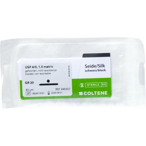 roeko Sintraumal 12 stk., silke, sort, GR 20, Metrisk 1,5, USP 4/0