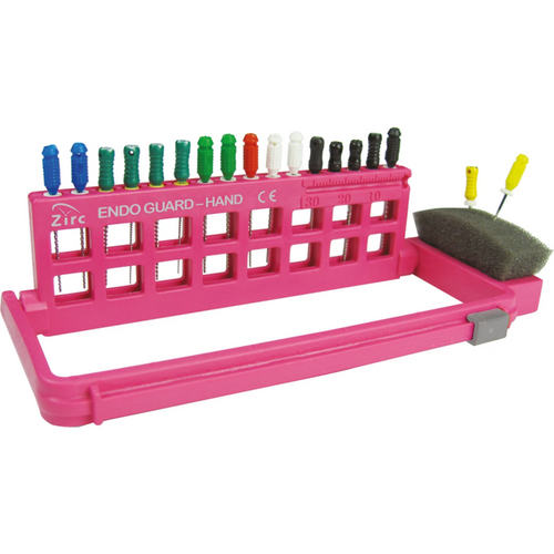 Endo Guard stk. neonlilla, 13,7 x 1 x 5,6 cm, til 11 maskininstrumenter og 5 håndinstrumenter
