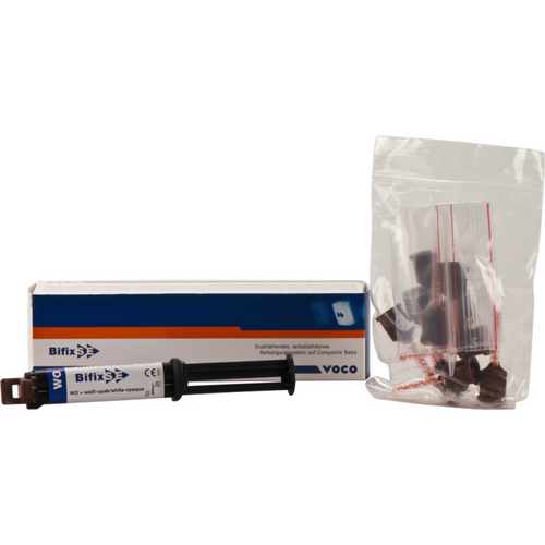 Bifix SE 5 g sprøyte hvit opak, tilbehør