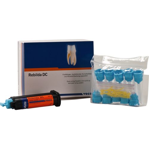 Rebilda DC 50 g patron hvit, blandespisser type 12, appliseringsspisser type 3