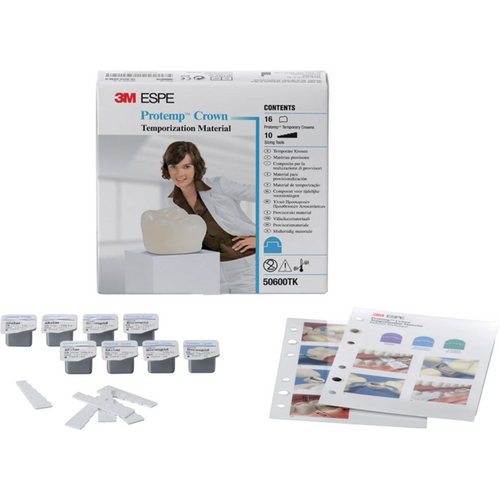 Protemp Crown prøvesett 16 kroner, 10 kronemålere