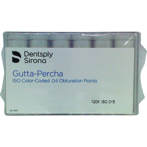 Guttapercha points 120 stk. Taper .04 ISO 015