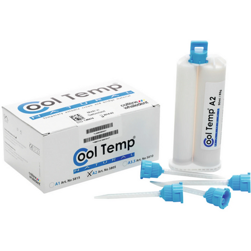 Cool Temp NATURAL 50 ml dobbelpatron A2, 10 blå blandespisser