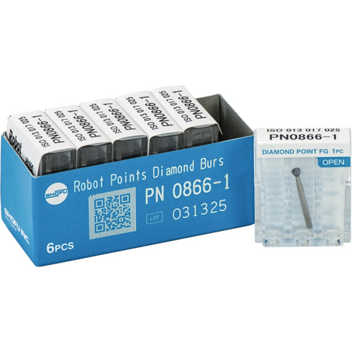 Robot Points FG 6 FG, omvendt konisk form, 1,7 mm, ISO 025