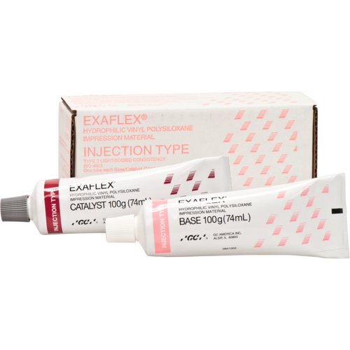 GC EXAFLEX 100 g basepasta, 100 g katalysator, injeksjonstype