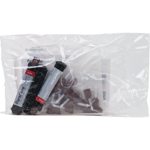 ParaCore SLOW refill-pakke 2 x 5 ml sprøyte slow translucent, 20 blandespisser