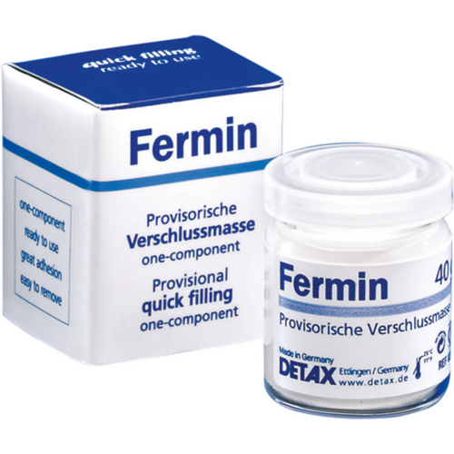 Fermin Pakning 40 g glasskrukke hvit opak