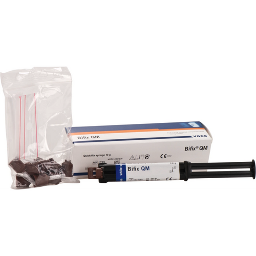 Bifix QM 10 g sprøyte hvit opak, tilbehør