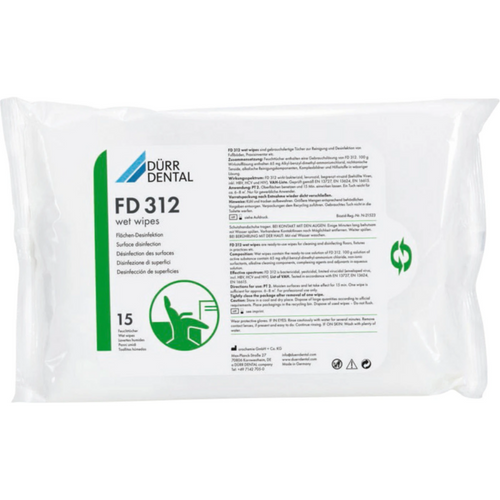 FD 312 våtservifor overflatedesinfeksjon 15 stk. 22 x 42 cm