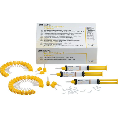 RelyX Unicem 2 Automix value Pack 3 x 8,5 g automix sprøyte translucent, tilbehør