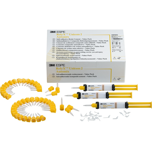 RelyX Unicem 2 Automix value Pack 3 x 8,5 g automix sprøyte A2 universal, tilbehør